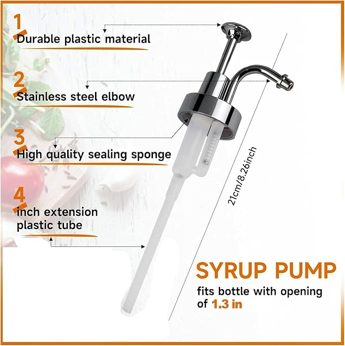 Soap Dispenser Pump Head, Replacement for 1.3in (33 mm) Neck Size Bottles, Rust Proof & Leak Proof for Soap Lotion Bottle Upcycling (Silver)