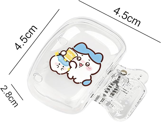 Upgrade Travel Toothbrush Head Covers Toothbrush Protector Cap Brush Pod Case Protective Portable Plastic Clip for Household Travel, Bathroom, School, Camping, Business (J, 4 Pack)