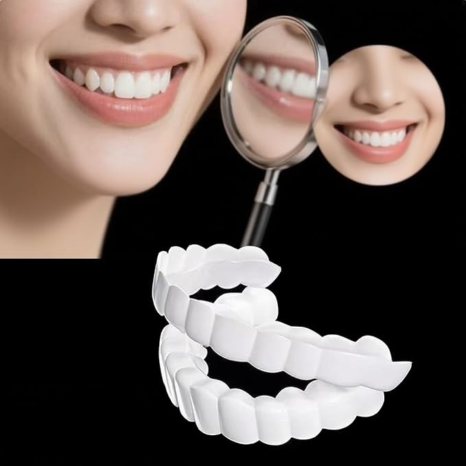 2 Pairs, Temporarily Adjustable for Men and Women, Regain Confidence Smile Teeth Whitening Kits(White) (1)