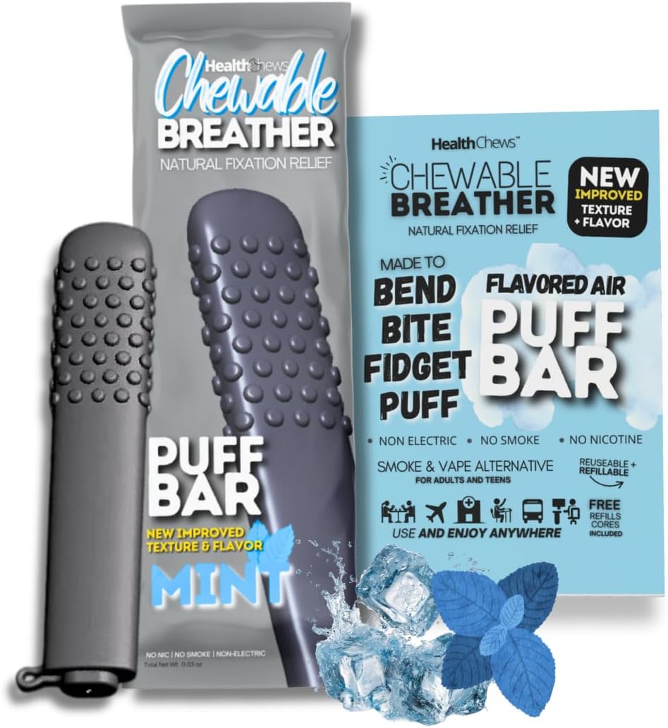 Premium Flavored Air Smokeless Inhaler Stick – Mint Aroma, Reusable Vapor-Free Breathing Aid for Smoking Cessation