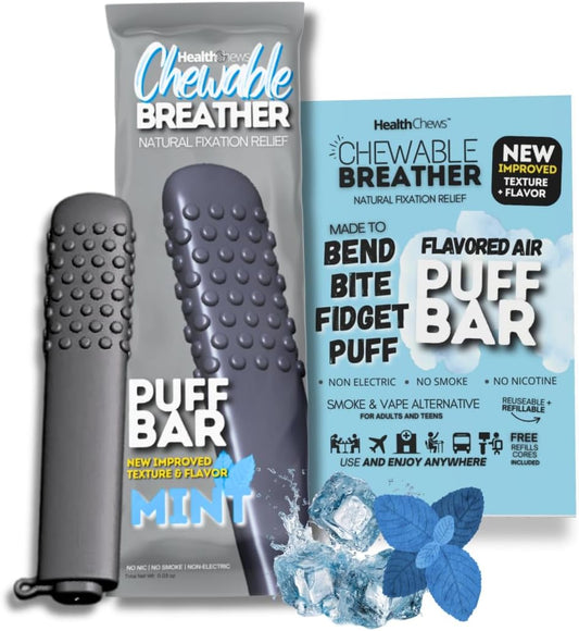 Premium Flavored Air Smokeless Inhaler Stick – Mint Aroma, Reusable Vapor-Free Breathing Aid for Smoking Cessation