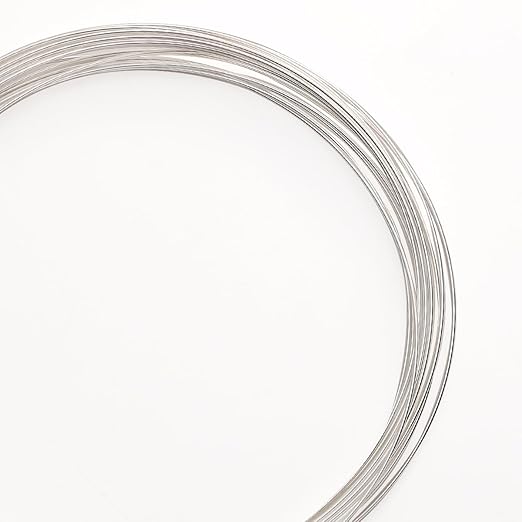 Silver Plated Wire 0.7mm 5 Meters Bead Cord for Bracelet Necklace Charm Beading Jewelry Making Findings