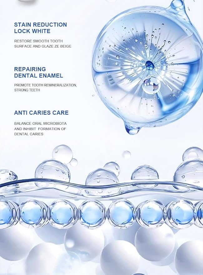 2 Pcs Hydroxyapatite Toothpaste, Deep Cleaning Care Repair Tooth Oral Health Fresh Breath.