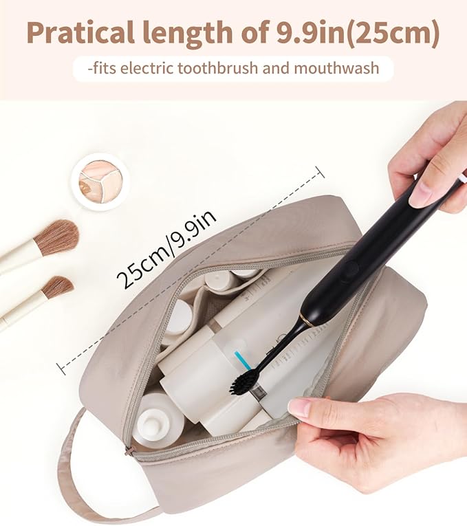 Narwey Travel Toiletry Bag for Women Traveling Dopp Kit Men Travel Bag for Toiletries Cosmetic Bag Makeup Bag Medicine Bag for Traveling