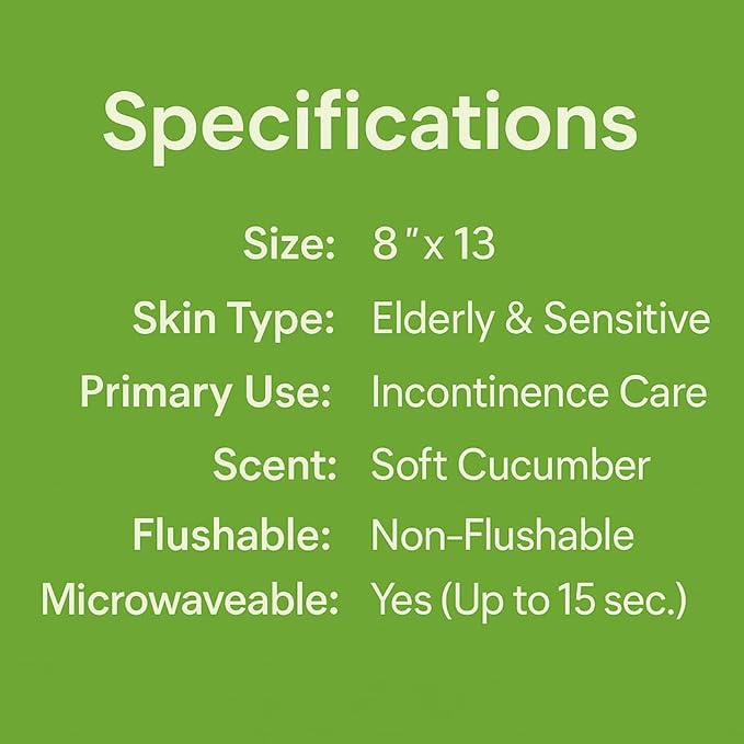 Adult Wipes Extra Large Scented - Skin-Friendly Incontinence Wet Wipes for Adults & Elderly No-Rinse Disposable Washcloths - 8x13" 4 Packs of 60 (240 Wipes)