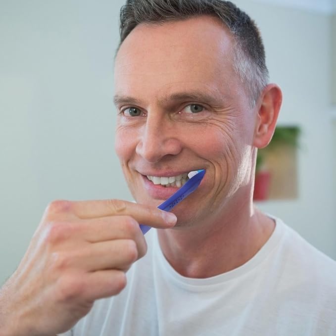 Outanaya 10Pcs Mini Size Disposable Prison Toothbrushes Short Handle 13.5Cm Finger Cuff Oral Cleaning Tools for Hospitals, Detention Centers, and Travel