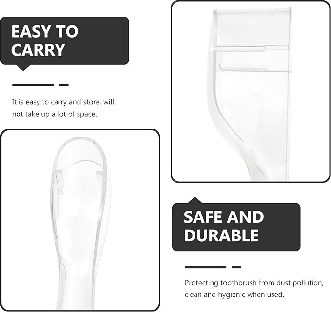 Electric Toothbrush Head Covers 10Pcs Set Dustproof Toothbrush Protection Caps Compatible Electric and Manual Brushes for Outdoor and Home Use