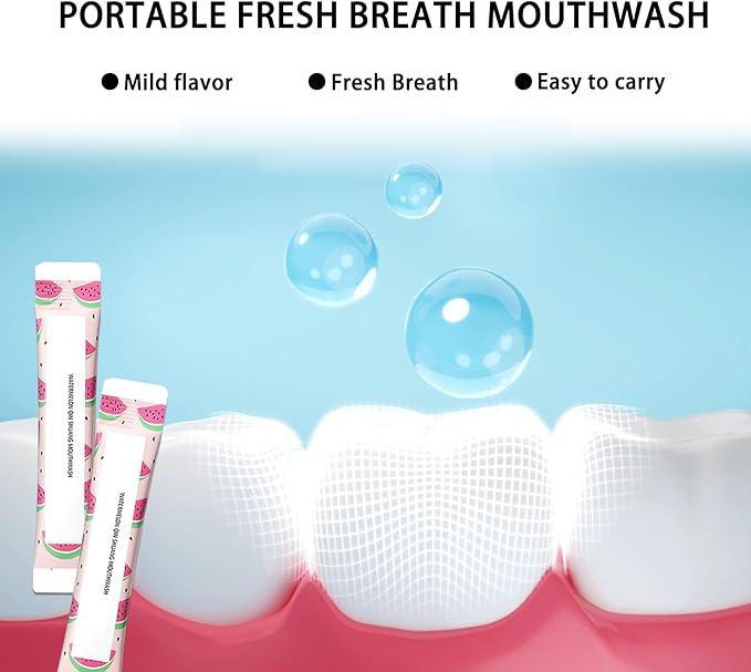 60PCS Travel Size Mouthwash,Portable Mini Mouthwash,Long-Lasting Freshness Travel Mouth Wash for Oral Care A27