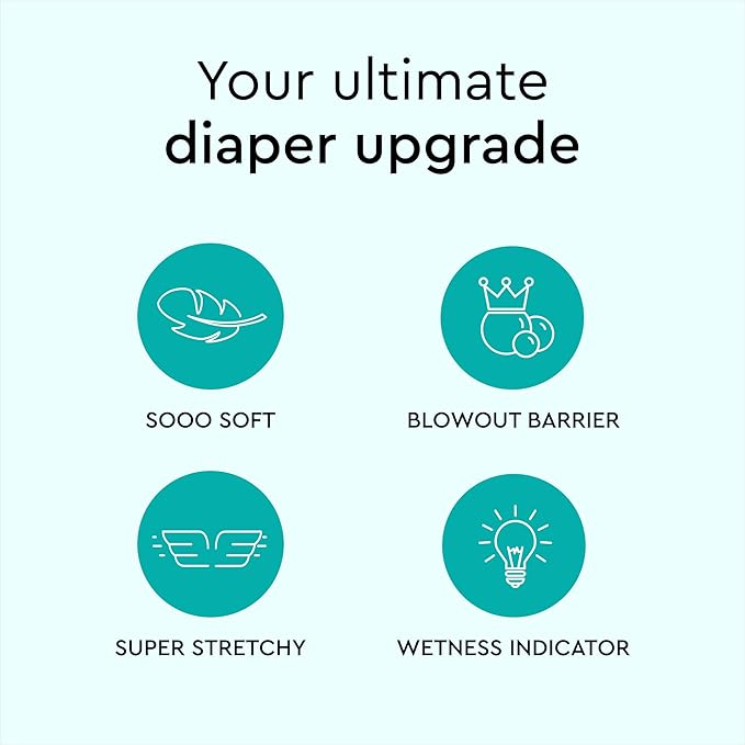 LILLYDOO Baby Diapers - Size 7 (33+ lbs), Half-Monthly Supply (51 Count), Leak Protection, Skin-Friendly, Ultrasoft, Perfume- & Chlorine-Free, Hypoallergenic, dermatologically Tested, Oeko-TEX®