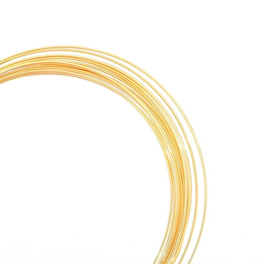 18K Gold Plated Wire 0.8mm 5 Meters Bead Cord for Bracelet Necklace Charm Beading Jewelry Making Findings