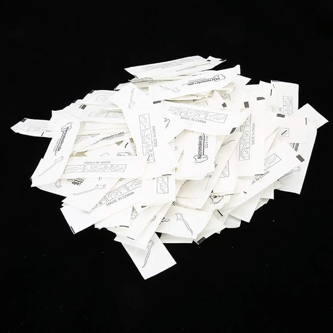 Ymiko 500pcs Disposable Teeth Cleaning Picks, Remover Flossers for Oral Care