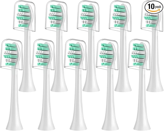 Replacement Toothbrush Heads for Philips Sonicare C2 Replacement Heads 10 Pack Vivena