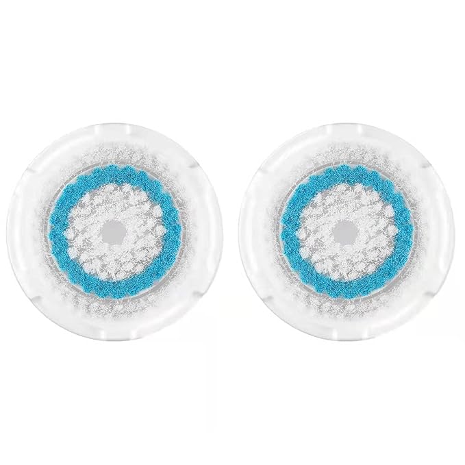 Brush Head Replacements Compatible with Clarisonic Mia 1, Mia 2, Mia Fit, Alpha Fit, Smart Profile Uplift and Alpha Fit (Blue2 Packs)