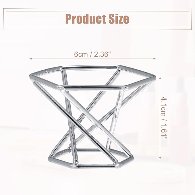 VOCOSTE Makeup Sponge Holder, Beauty Sponge Dry Stand, Beauty Sponge Holder, Makeup Beauty Egg Drying Stand for Vanity, Silver Tone