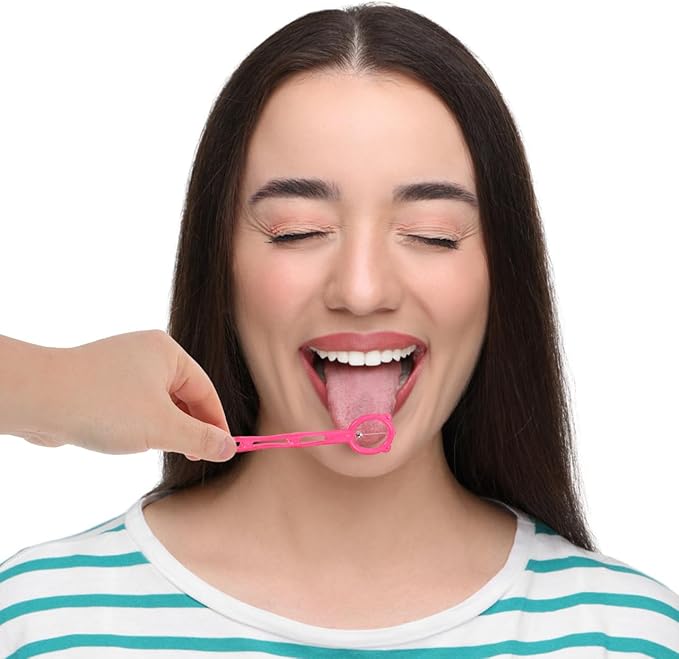 Garneck 4pcs Oral Muscle Trainer Tongue Exercise Tool for Speech Therapy Jaw Exerciser Swallowing Rehabilitation