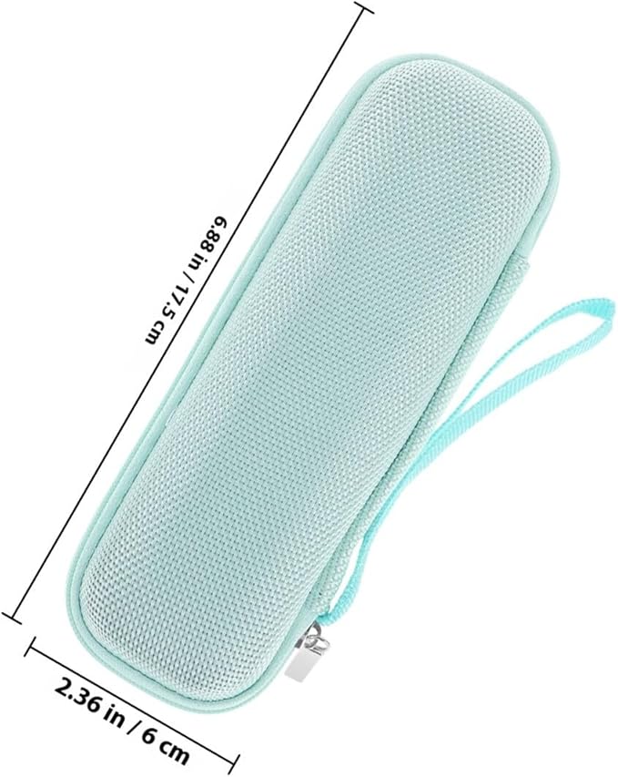 Portable Electric Toothbrush Travel Case Hard Protective Storage Box with Cable Organizer Pouch Lightweight Green for Outdoor and Daily Oral Care