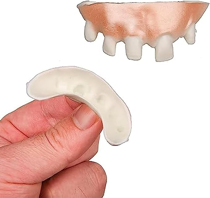 Genérico Vampire Teeth – Realistic Vampire Fangs, 12 Pieces Realistic and Washable Dentures for Horror Costume Parties Adults Children
