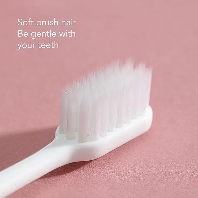 Silicone Toothbrush Easy Hand Grip Toothbrush for Elderly, Prevent Slip, Adjustable Strap, Weighted Handle