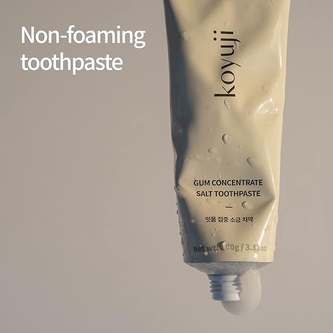 Toothpaste - Natural Toothpaste, Fluoride Free, SLS Free, Foamless, Vegan, Gum Health. Sensitive Teeth, Keep Mouth Moist. (4.23 Fl Oz (Pack of 3), Gum Care Salt)