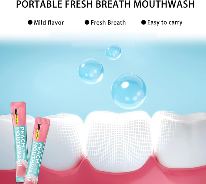 60PCS Travel Size Mouthwash,Portable Mini Mouthwash,Long-Lasting Freshness Travel Mouth Wash for Oral Care A5
