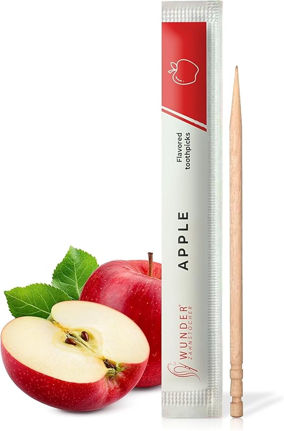 Wonder Toothpicks with Flavor - 100x Flavored toothpicks Individually Packed in 8 Refreshing Varieties - Gentle Oral Hygiene - Fresh Breath - Individually Packed Toothpicks with Flavor
