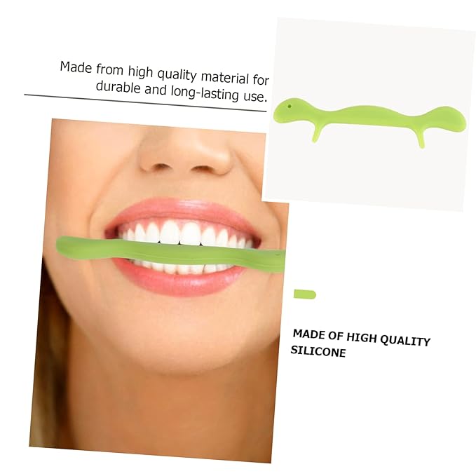 FRCOLOR 2pcs Smile Trainer Silicone Facial Exerciser for Mouth and Lips Shaper and Muscle Trainer for Cheeks Chin and Facial Wrinkles Easy Use Oral Stutter Tool