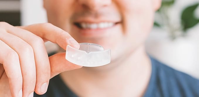 SMARTGUARD Elite (2 Guards 1 Travel case) Front Tooth Custom Anti Teeth Grinding Night Guard for Clenching - Dentist Designed - Bruxing Splint Mouth Protector for Relief of Symptoms