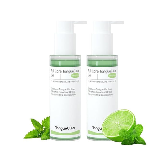 Tongue Cleaner Gel - Fresh Mint Tongue Cleaning Paste for Bad Breath & Halitosis | 2 Pack