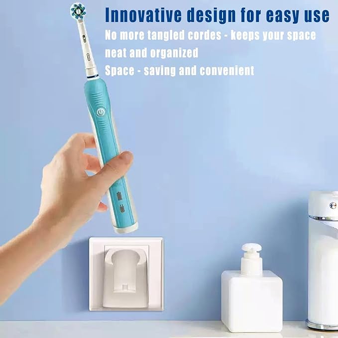 Wall Charger for Philips Sonic Electric Toothbrush Replacement Charger Base Compatible with HX6100 HX3000 HX6000 HX8000 HX9000 Series, R Series（Not Suitable for Toothbrush with Diameter Exceeding 3cm）