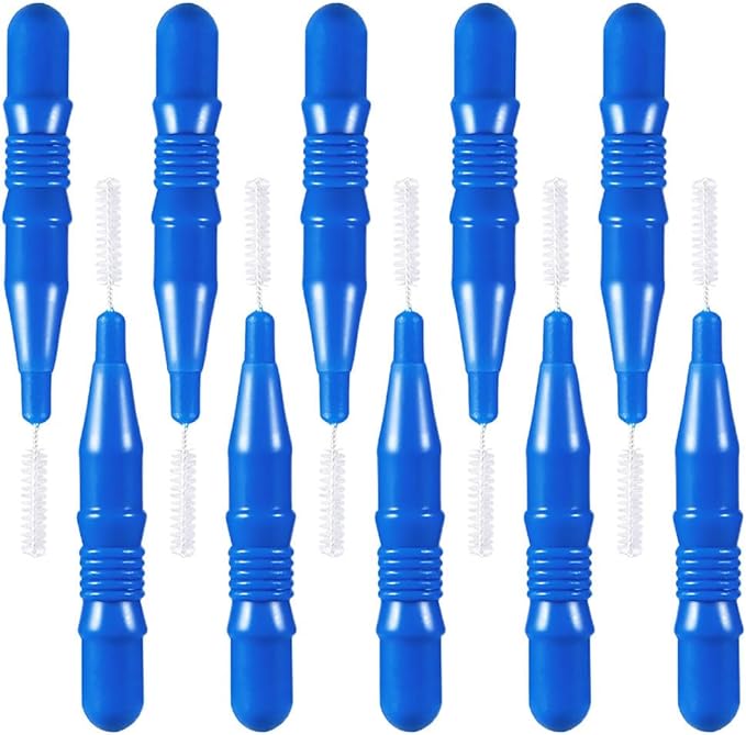 HOMSFOU 50 Pcs Care Tool Interdental Tooth Floss: Plastic Tooth Floss Toothpick 2. 5mm, Dental Head for Daily Oral Hygiene, Teeth Cleaning Tool & Oral Care Accessories for Home & Travel, Blue