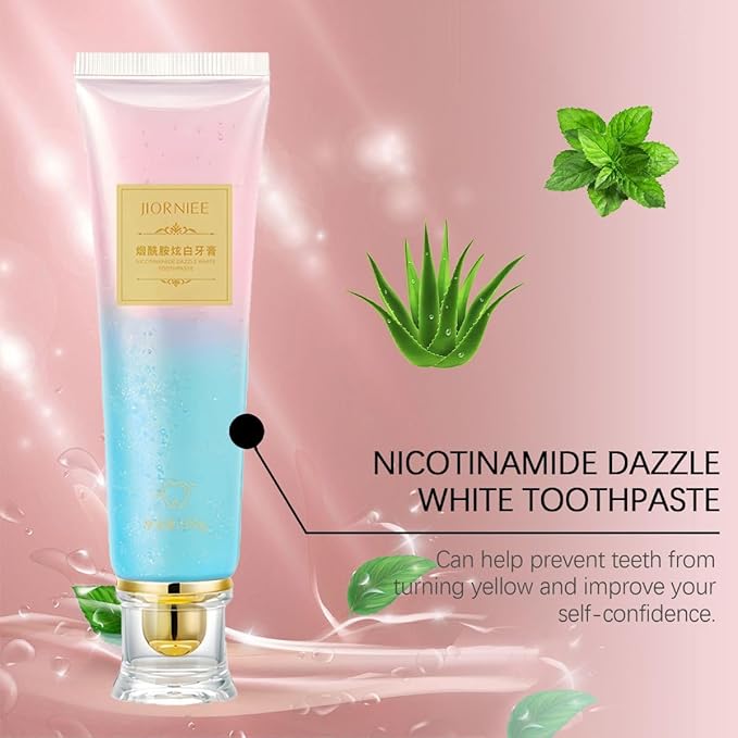 Niacinamide Whitening Toothpaste, Niacinamide Strengthen Toothpaste, Appropriate for Sensitive Teeth Remove Tooth Stains Fresh Breath (2) ﻿ ﻿