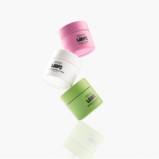 LOOPS Luxe Lips Trio Ultra Hydrating Lip Masks - Exfoliate, and Restore Hydration Below the Surface - Lip Balm - Gifts for Women