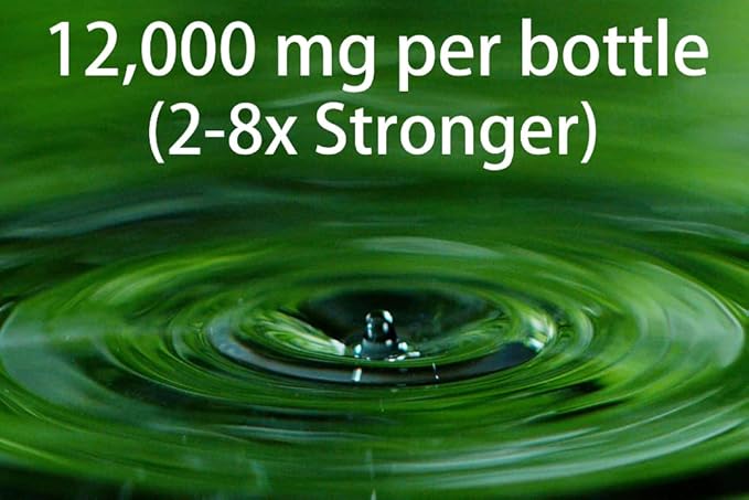 Antler Farms – 100% Natural 12,000 mg Liquid Chlorophyll Drops, Concentrated Extract 2-8X Stronger, 60 Servings, 2 oz - Immune Support, Energy Booster, Detox, Fresh Mint Flavor (Pack of 2)
