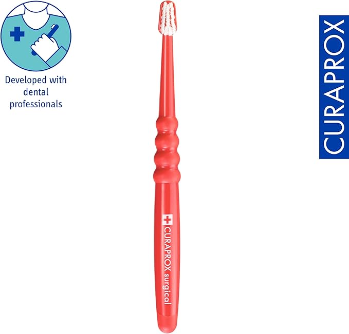 Curaprox CS Surgical Toothbrush – Post-Surgery Oral Care | Ultra-Soft Curen® Filaments | Small Head