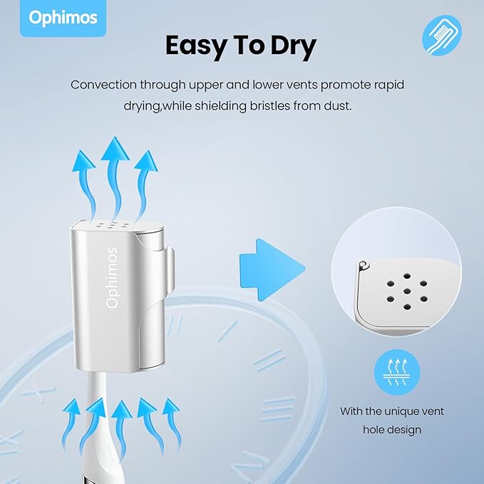 Aluminum Alloy Toothbrush Head Cover/Cap/Protector Case,Travel Toothbrush Covers Long-lasting Toothbrush Head Caps for Most Electric/Manual Brushes, 2 Count