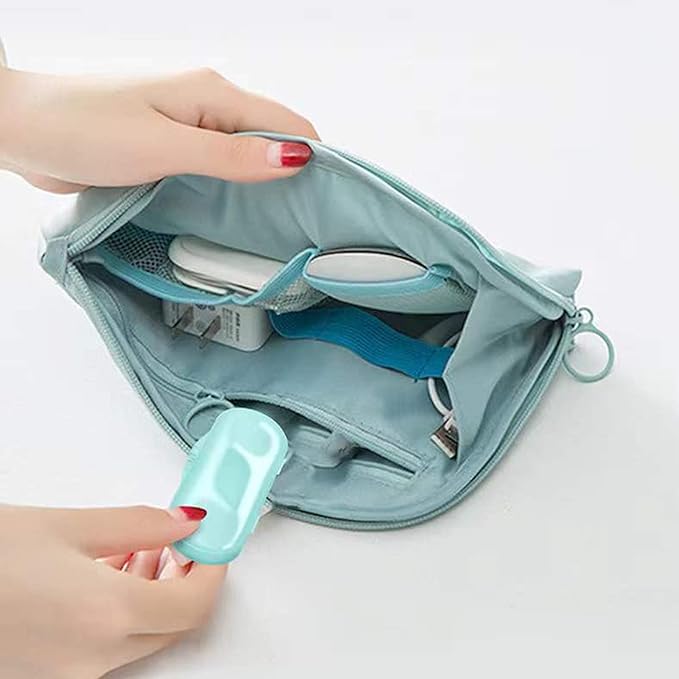Holy Rose Dental Flossers Dispenser with Mini Floss Picks Portable Case, Bagged Refill of 208 Count for Adults - Tasteless Floss Sticks Ideal for Home, Travel, and Oral Care.