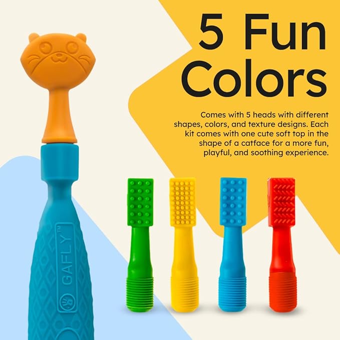 GAFLY Therapen: Rechargeable Oral Massager for Speech Therapy, Sensory Brush, Speech Therapy Toys, Adjustable Speed Setting, USB Charging, Mouth Stimulator, Kids Chew Toys Sensory with Storage Pouch