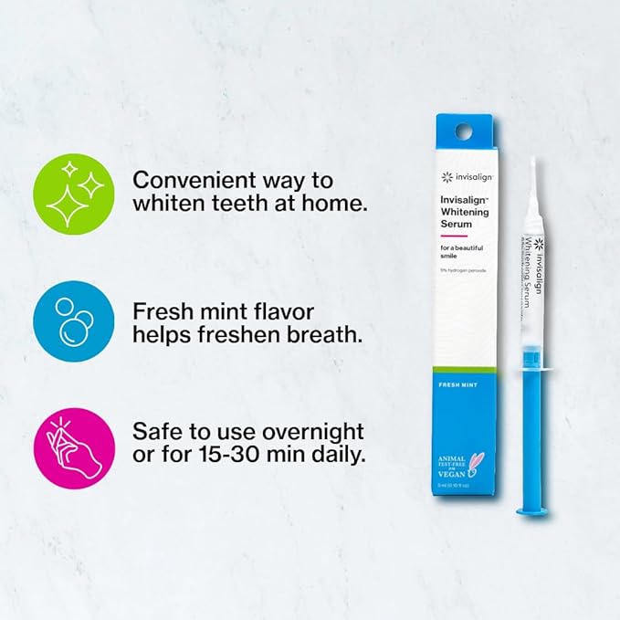 Invisalign Whitening Serum | Clear Aligner and Retainer Teeth Whitening Gel | 1 Pack