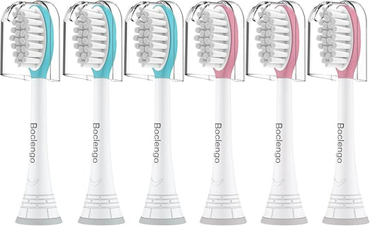 Kids Replacement Heads for Philips Sonicare Kids Toothbrush Heads,for Phillips Sonicare HX6042/94, HX6340,HX6321,HX6320/30,Standard Child Brush Head for Philips Sonic Care,Boy Girl,6 Pcs