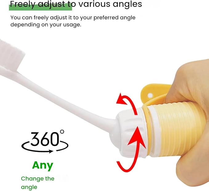 Adaptive Toothbrush,Sponge Toothbrush for Elderly,Toothbrush for Handicapped Adults,Adaptive Fat Handled Toothbrush for The Elderly,People with Special Needs,Cerebral Palsy,The Disabled,2PS
