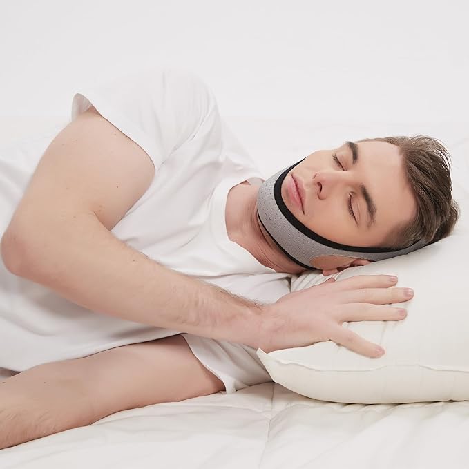 Chin Strap for Sleeping, 2 Pack Breathable Cpap Chin Strap to Keep Mouth Closed While Sleeping
