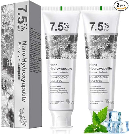 Hydroxyapatite Toothpastes for Enamel Protection and Tooth Strengthening, Gentle Mint, Safe for Sensitive Teeth, Daily Oral Care for Fresh Breath & Oral Health (2)