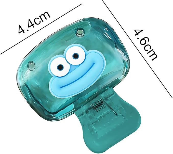 Upgrade Travel Toothbrush Head Covers Toothbrush Protector Cap Brush Pod Case Protective Portable Plastic Clip for Household Travel, Bathroom, School, Camping, Business (K, 4 Pack)