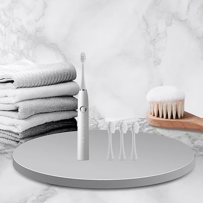 Didiseaon 3pcs Replacement Toothbrush Heads Soft Bristles Electric Toothbrush Fittings Compatible for Adults and Oral Care Accessory