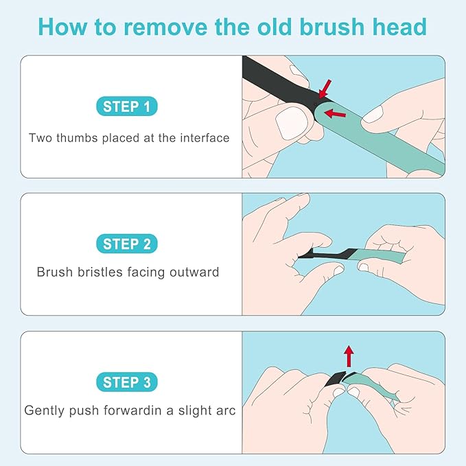Toothbrush Replacement Heads Compatible with Quip Sonic Toothbrushes - Adult Refill Electric Toothbrush Heads, Black, Pack of 4