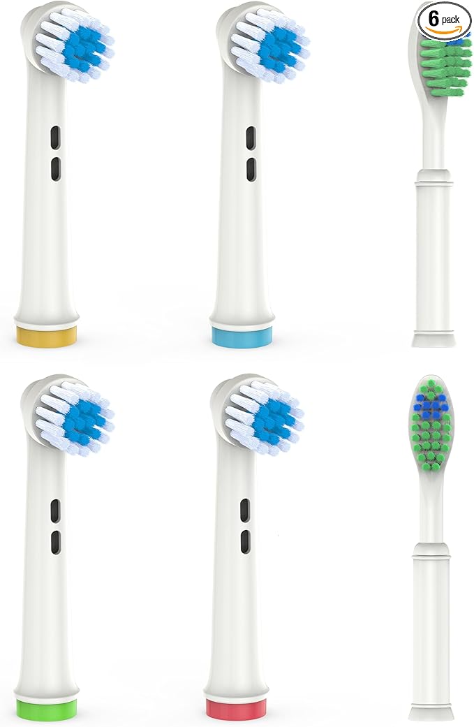 Both Rotating and Oscillating Replacement Toothbrush Heads for Oral B Electric Toothbrush Precision Clean Brush Heads Refill Compatible with Oral B Braun Pro Smart Genius Toothbrushes