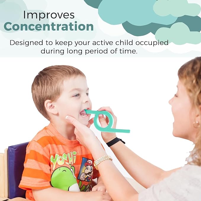 TalkTools Green Chewy Oral Motor - Sensory Tool for Kids & Toddlers | Therapy Tools to Improve Chewing and Biting Skills, Very Soft and Reusable | BPA Free