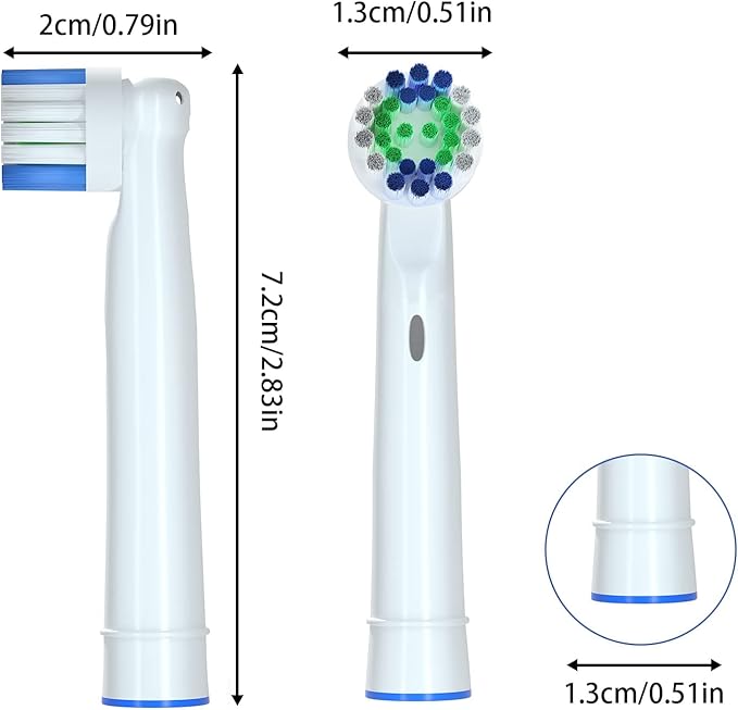 Electric Toothbrush Replacement Heads Compatible with Oral-B Soft Bristles Replacements Brush Heads 16 Pack
