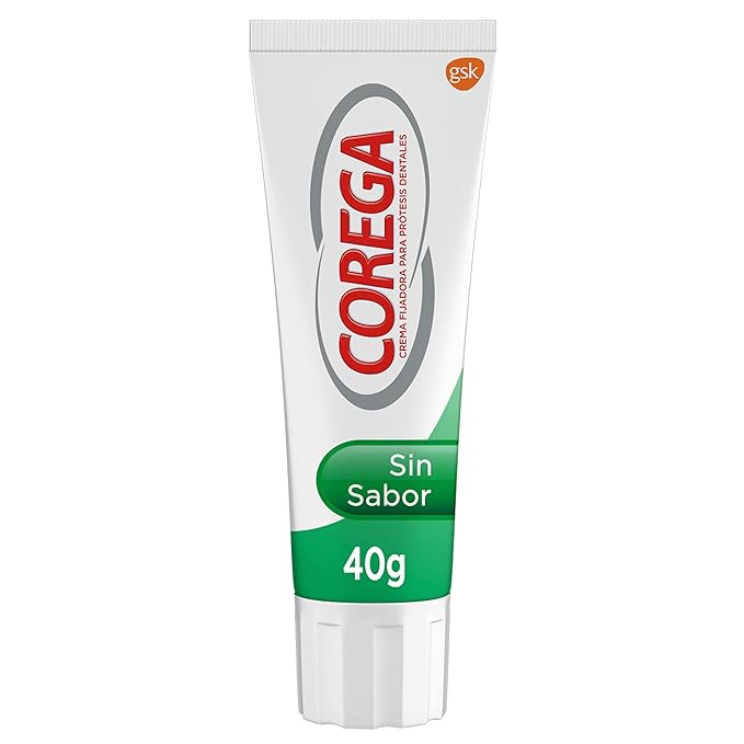 Corega Denture Fixing Cream, Strong Fixing, Unflavored, Zinc Free, 40g
