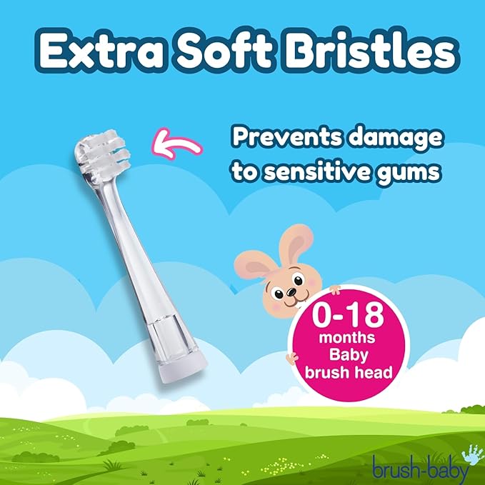Brush-Baby BabySonic Replacement Heads (0-18 Month (Pack of 2))